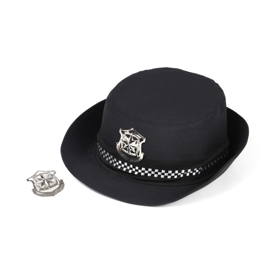 ポリスハット 警官 婦警 帽子 本格派 小物 ハロウィン 警察 コスプレ