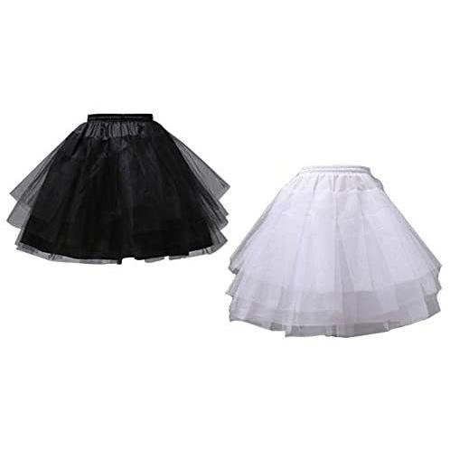 パニエ　レース　45センチ 　2重　ブラック　ホワイト　白　黒 の商品画像