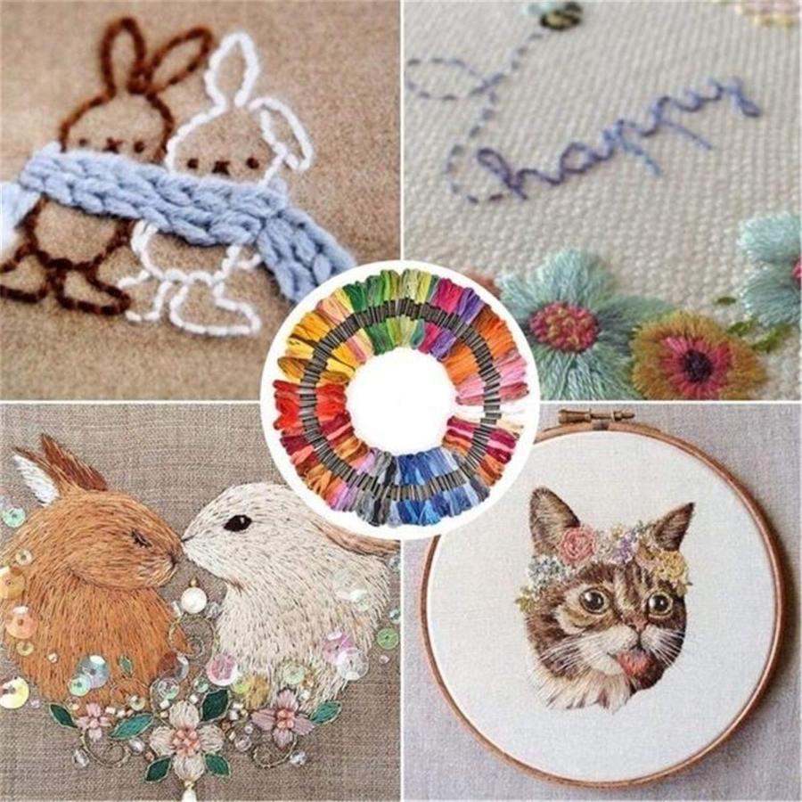 刺繍糸 200色 200束セット クロスステッチ ミサンガ 裁縫 手芸