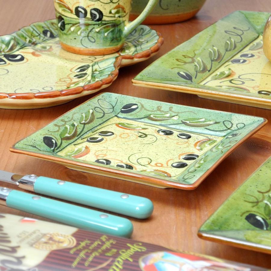 南仏プロバンス 陶器8点セット ケーキ皿 カップ&ソーサー コップ 南仏