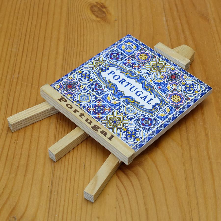 ポルトガル製 イーゼル付き ミニ絵タイル PORTUGAL ポルトガル