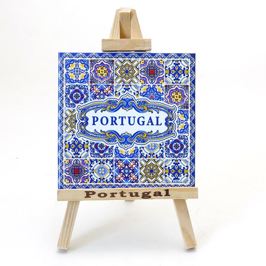 ポルトガル製 イーゼル付き ミニ絵タイル PORTUGAL ポルトガル