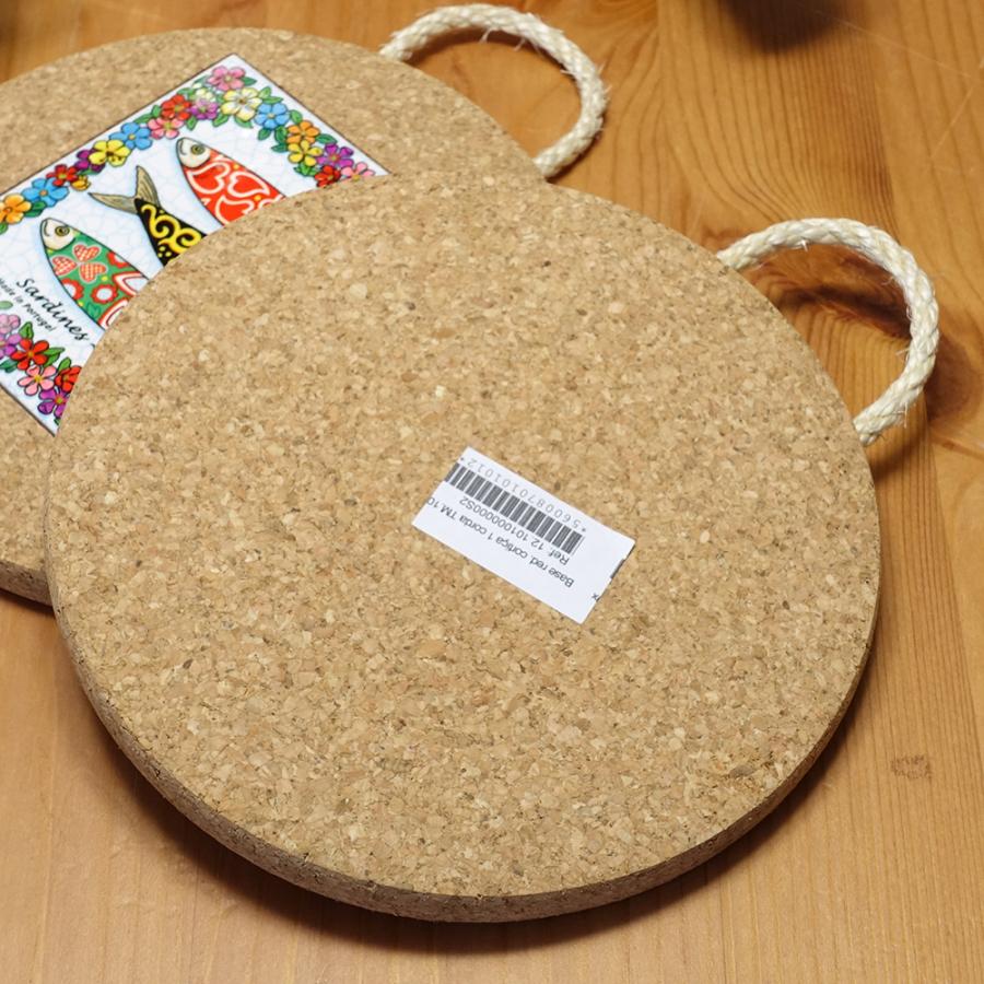 ポルトガル製 ポットプレート 16cm 丸形 鍋敷き アズレージョ柄 カラフル 耐熱 絵タイル コルク 食器 テーブルウエア トリベット お土産 pmc-ca |  | 02