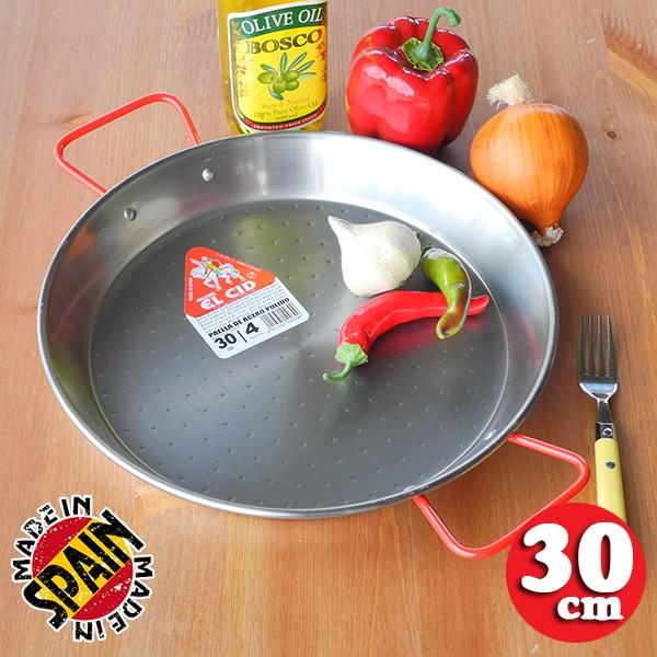 パエリア鍋 パエリヤ鍋 パエジャ 本場 スペイン製 EL CID社 30cm 四人用 レシピ付き sec-30 | 