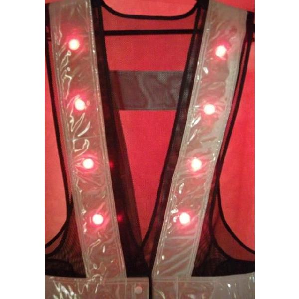 赤色LED反射ベストA　紺・白20着/1着￥2500