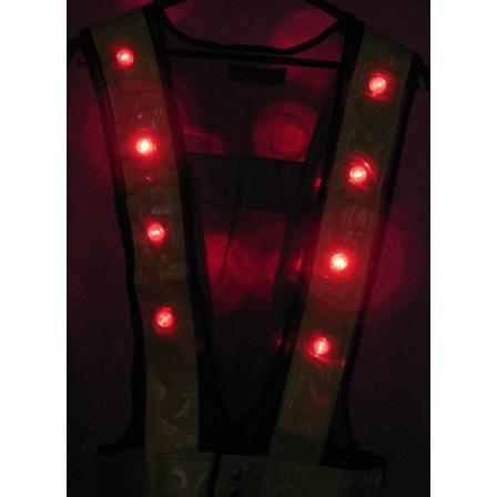 赤色LED ベスト紺・白/100枚まとめて |  | 01