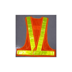 反射ベスト　V60オレンジ・白　30着/1着￥1500 |  | 02