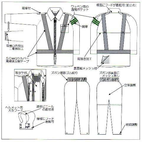 レインストーりー540　高輝度反射付 4L/5L |  | 03