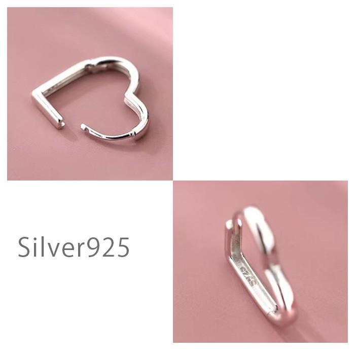 ピアス ハート レディース シルバー シルバー925 シンプル フープ |  | 03