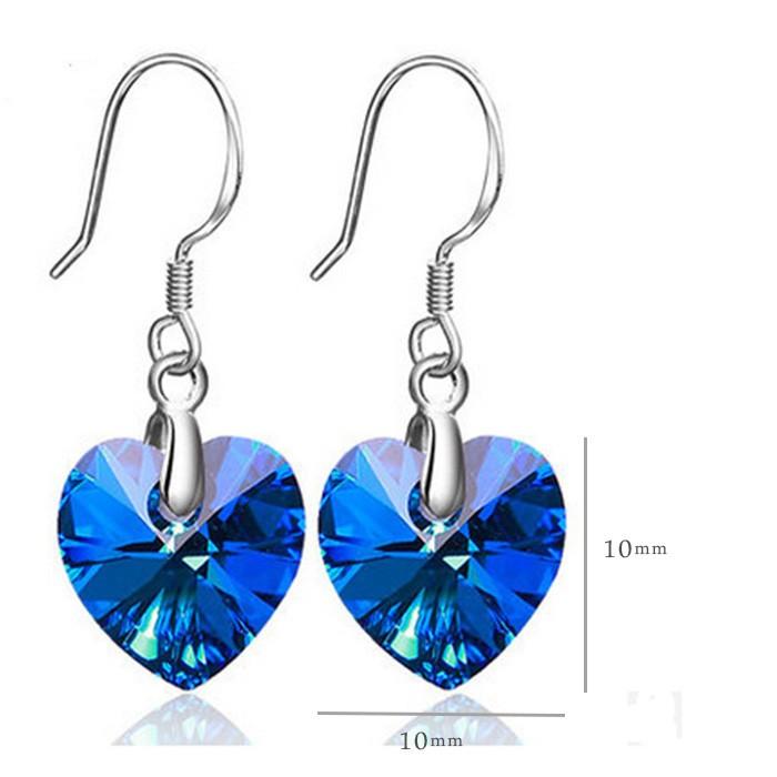 ピアス レディース シルバー925 フックピアス blueハート 揺れる ブルーハート |  | 01
