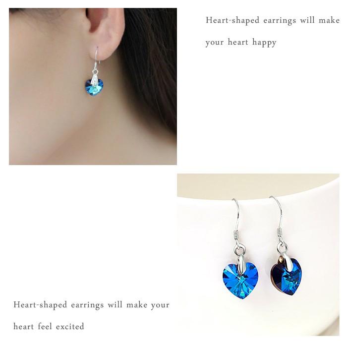 ピアス レディース シルバー925 フックピアス blueハート 揺れる ブルーハート |  | 02