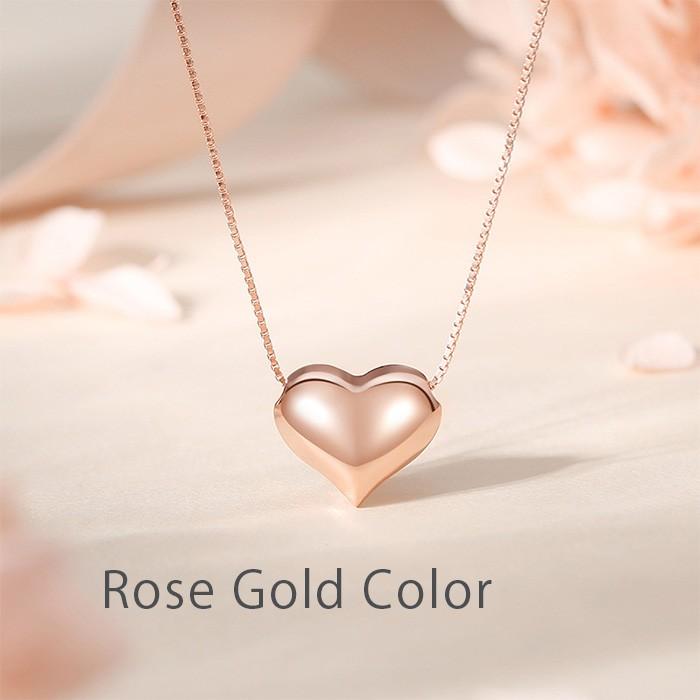 ネックレス ハート シルバー925 立体感 プレゼント シンプル 高級感 スターリングシルバー |  | 03