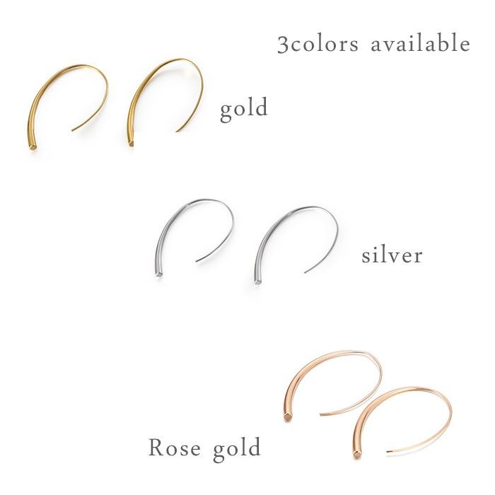 ピアス ステンレス 両耳 ゴールド シルバー スチールカラー ローズゴールド |  | 02