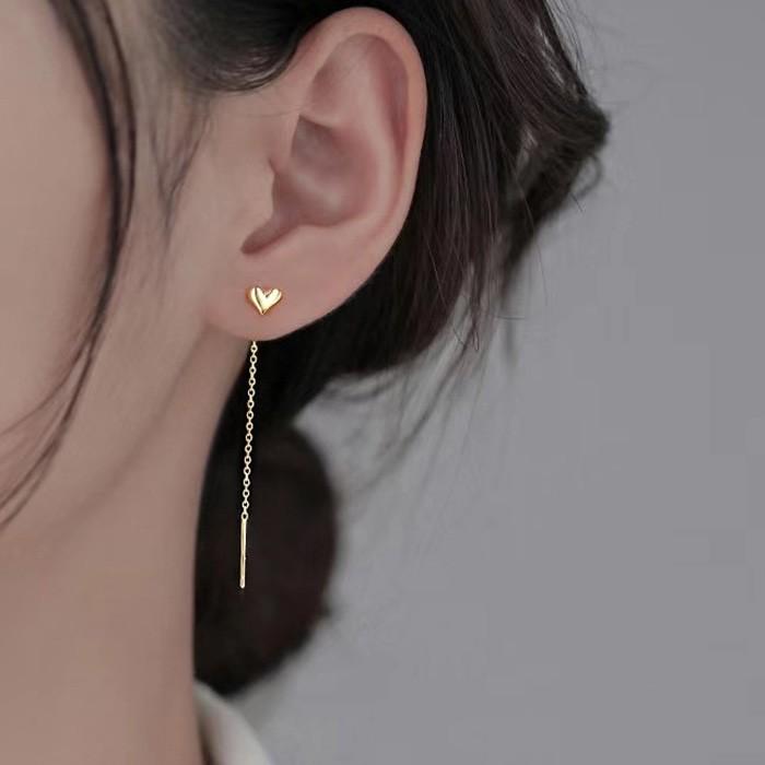 ピアス レディース 揺れる シンプル シルバー925 アメリカンピアス チェーンピアス ハート ゴールド シルバー プレゼント |  | 02