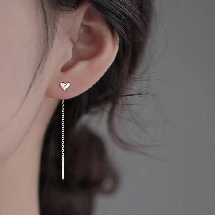 ピアス レディース 揺れる シンプル シルバー925 アメリカンピアス チェーンピアス ハート ゴールド シルバー プレゼント |  | 03