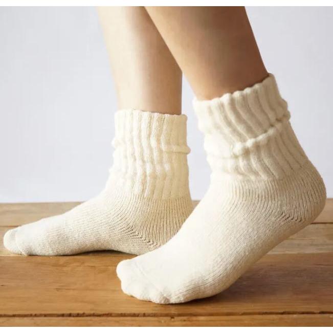 ガラ紡 靴下 日本製 レディース コットン製 ガラ紡のくつろぎ靴下 蒸れにくい 冷え対策 23-27cm 益久染織研究所 |  | 02