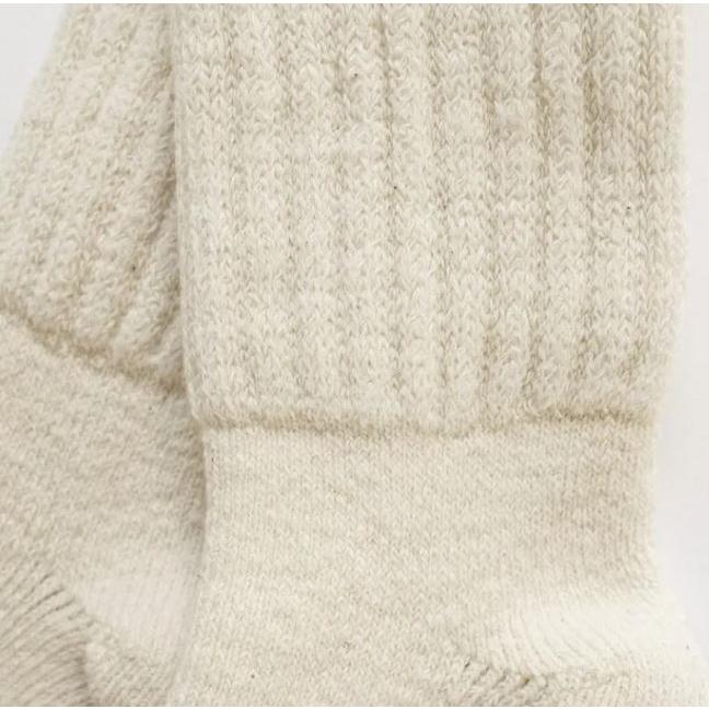 ガラ紡 靴下 日本製 レディース コットン製 ガラ紡のくつろぎ靴下 蒸れにくい 冷え対策 23-27cm 益久染織研究所 |  | 03