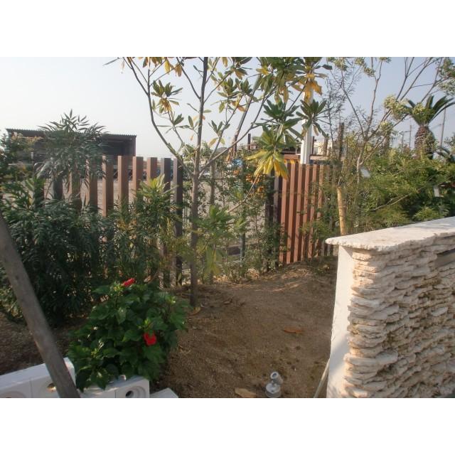 アルミ角柱 木目調 75角L2825mm 厚み1.3mm チーク キャップ1個付