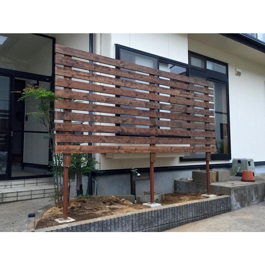 アルミ角柱 木目調 柱材 30X40XL3200mm 厚み1.8mm チーク 格子