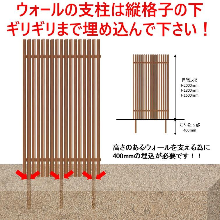 新品　木目調　アルミ　フェンス　H1600mm 格子　目隠し　エクステリア　庭　 面格子 YKK 風除け　DIY アルミフェンス 目隠し 縦格子 木目調 H1600ウォール格子ウッド基本