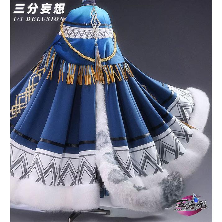 三分妄想 アークナイツ 聖聆プラマニクス コスプレ 衣装 ※ウィッグ 耳