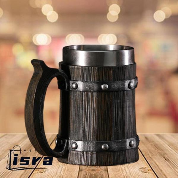 木製樽ビールジョッキ タンカード コーヒーマグ コーヒーギフト