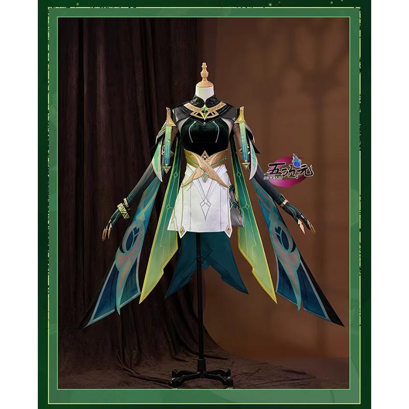 五次元 原神 コスプレ ネフェル 衣装 ※ウィッグ 靴 つけまつげ 追加