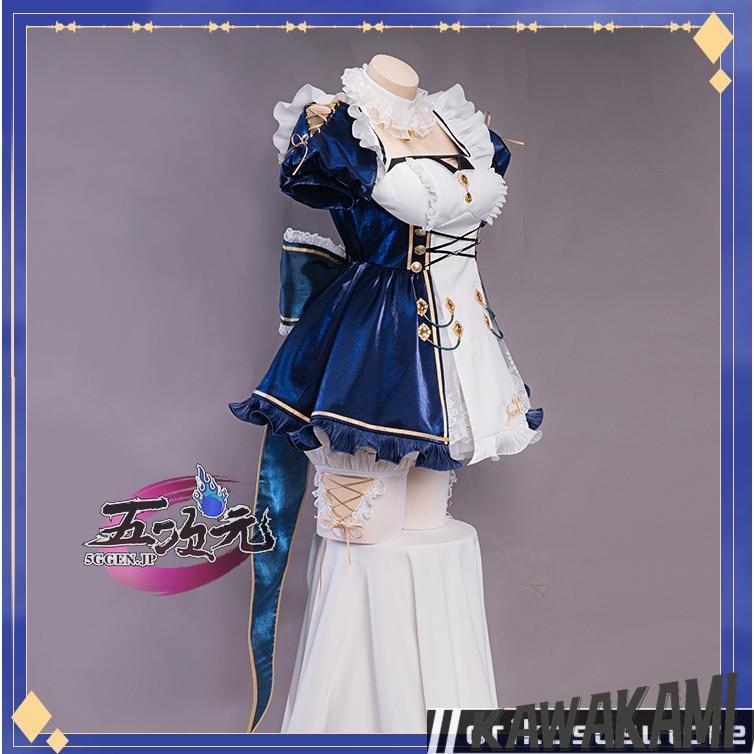 Uwowo 原神 コスプレ ジン メイド服 衣装 ※ウィッグ 追加可の画像