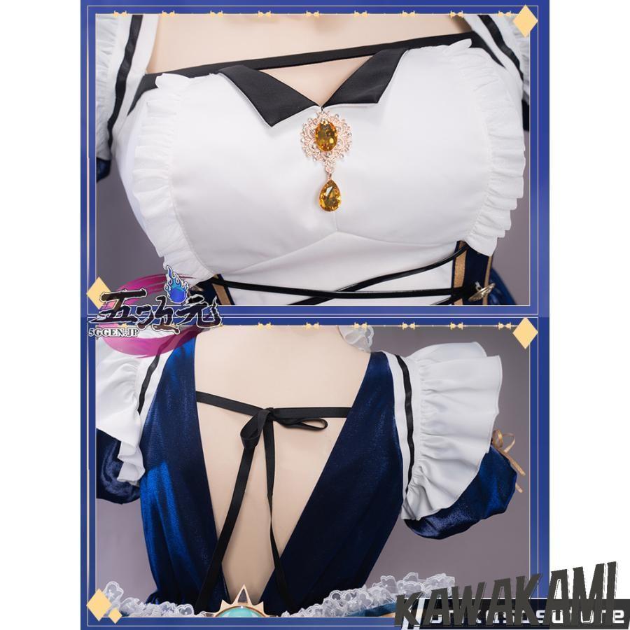 Uwowo 原神 コスプレ ジン メイド服 衣装 ※ウィッグ 追加可の画像