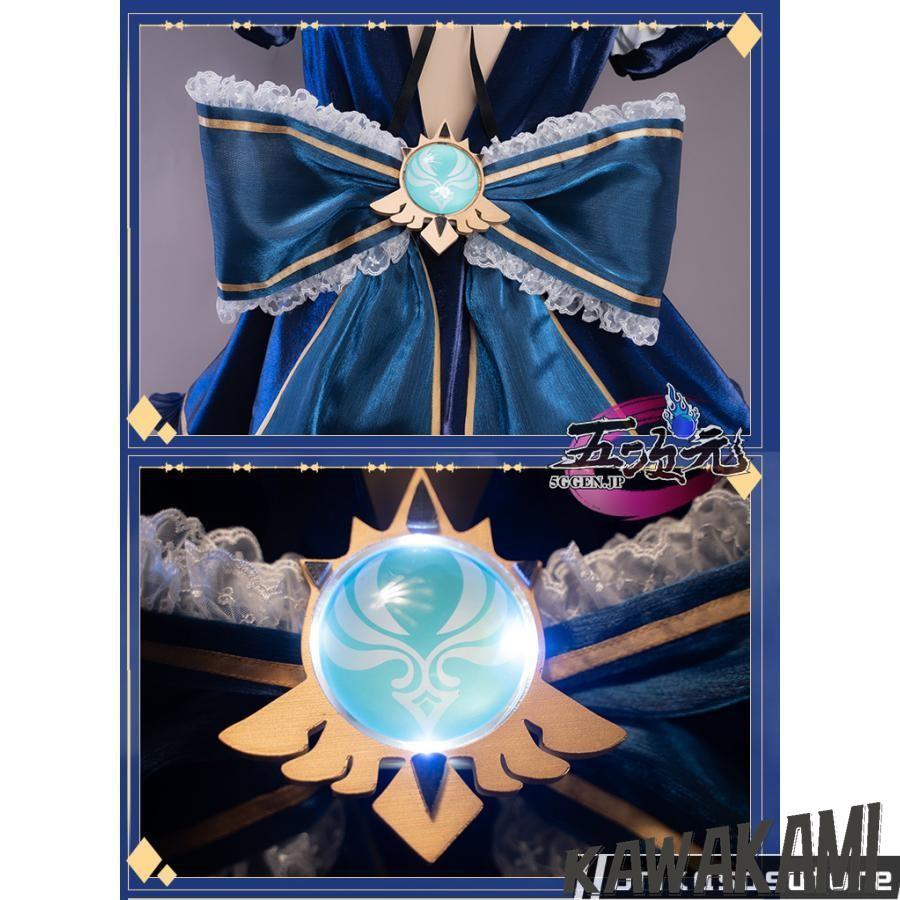 Uwowo 原神 コスプレ ジン メイド服 衣装 ※ウィッグ 追加可の画像