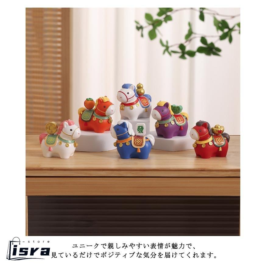開運 2026年 縁起物 可愛い 馬の置物 午年 うま コンパクト 正月飾り