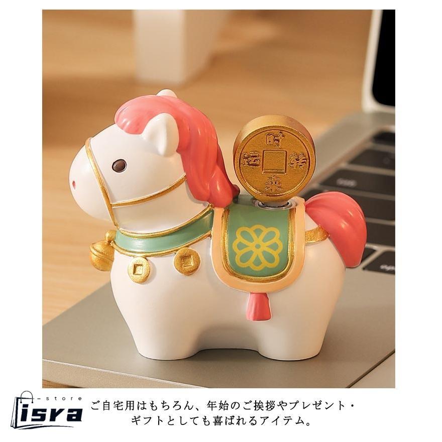 開運 2026年 縁起物 可愛い 馬の置物 午年 うま コンパクト 正月飾り