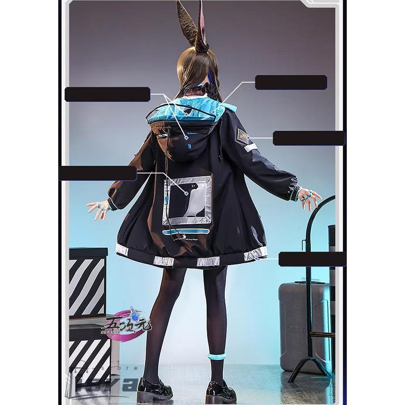 アークナイツ　アーミヤ2024音律衣装　ウィッグ、靴、小道具つき 三分妄想 アークナイツ コスプレ アーミヤ 衣装 ※ウィッグ 靴 追加可