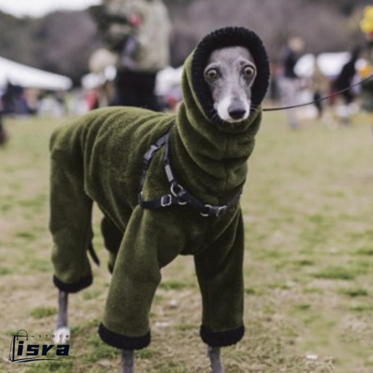 犬の服 イタグレ服 ロングスリーブ S-5XL つなぎ ロンパース 犬服 冬
