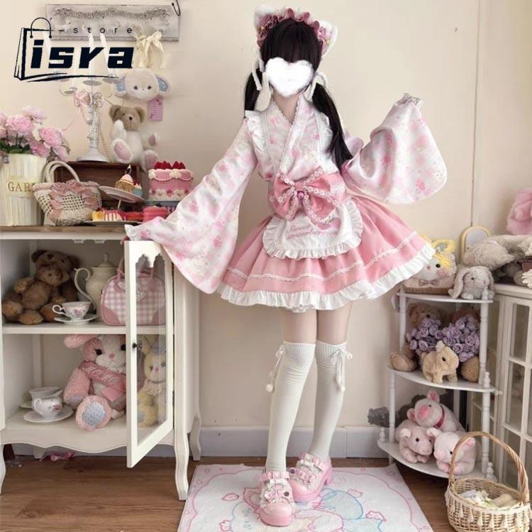 ワンピース ミニスカート 羽織り Lolita系 ロリータ 5点セット ドレス