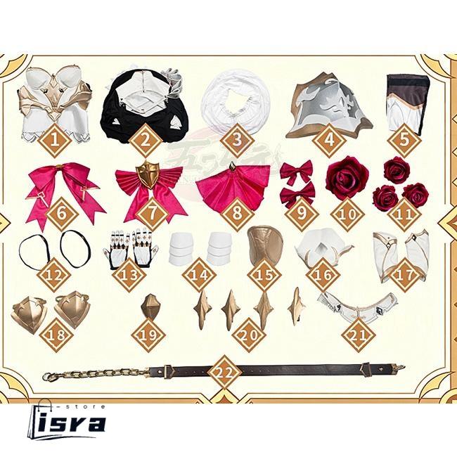 江南猫次 原神 ノエル コスプレ 衣装 ※ウィッ グ 鞋 追加可能 : ISRA