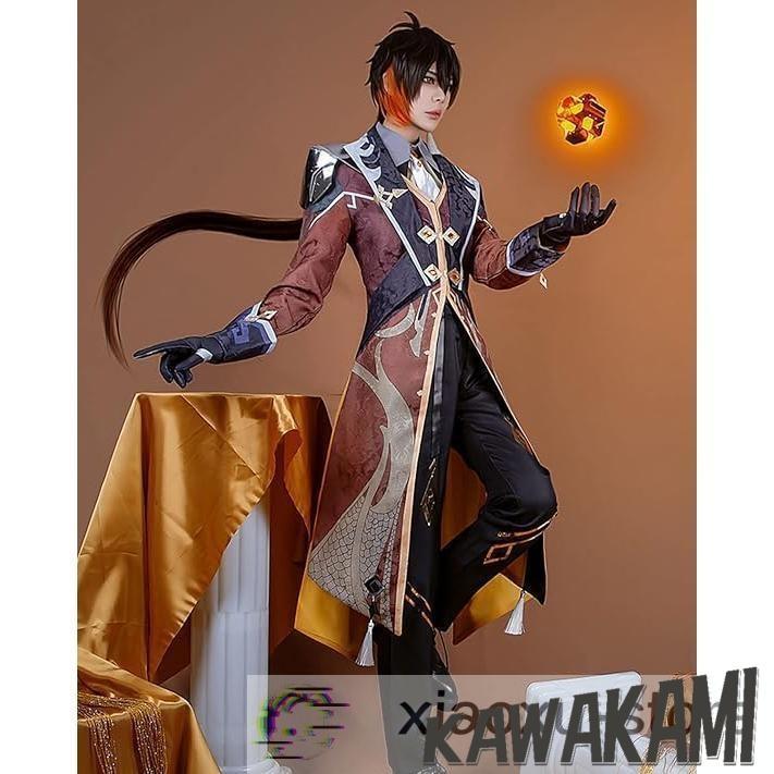 原神 コスプレ 鍾離 衣装 ※ウィッグ 靴 追加可 : ISRA - 通販 - Yahoo