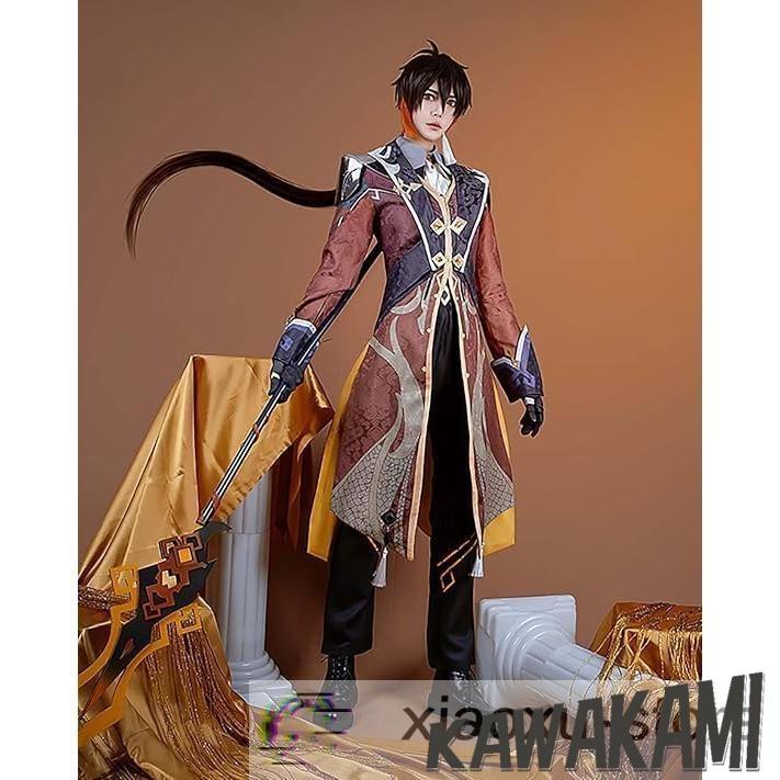 原神 コスプレ 鍾離 衣装 ※ウィッグ 靴 追加可 : ISRA - 通販 - Yahoo