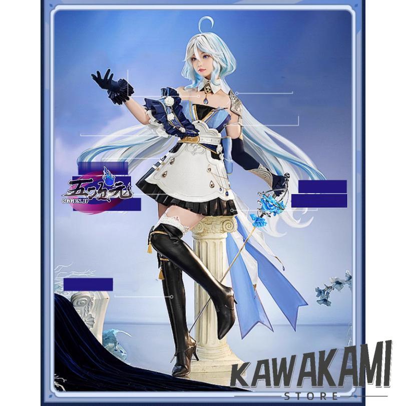 三分妄想　原神　コスプレ　フリーナ　潮汐の誓い　同人衣装　※ウィッグ　追加可_1