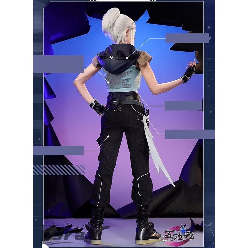 VALORANTJett ジェットコスプレ衣装フルセット sサイズ ウィッグ付き 三分妄想 valorant コスプレ ジェット 衣装 ※ウィッグ 靴 追加可