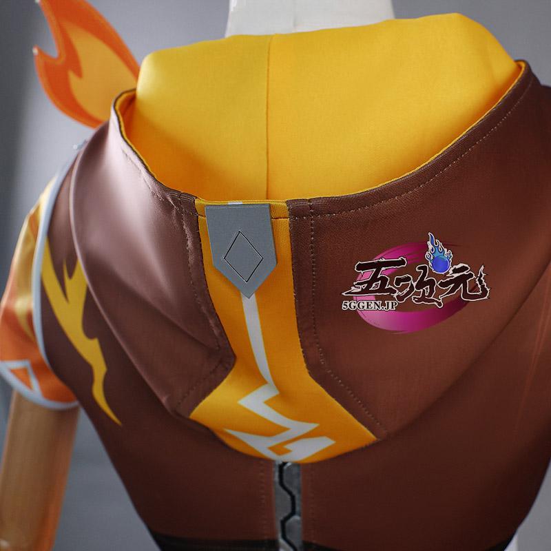 五次元 原神 コスプレ ベネット 燃えろ！らくがき大冒険 新スキン 衣装