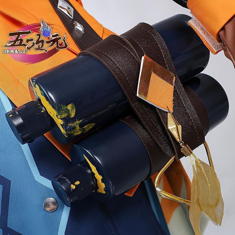 五次元 原神 コスプレ ベネット 燃えろ！らくがき大冒険 新スキン 衣装