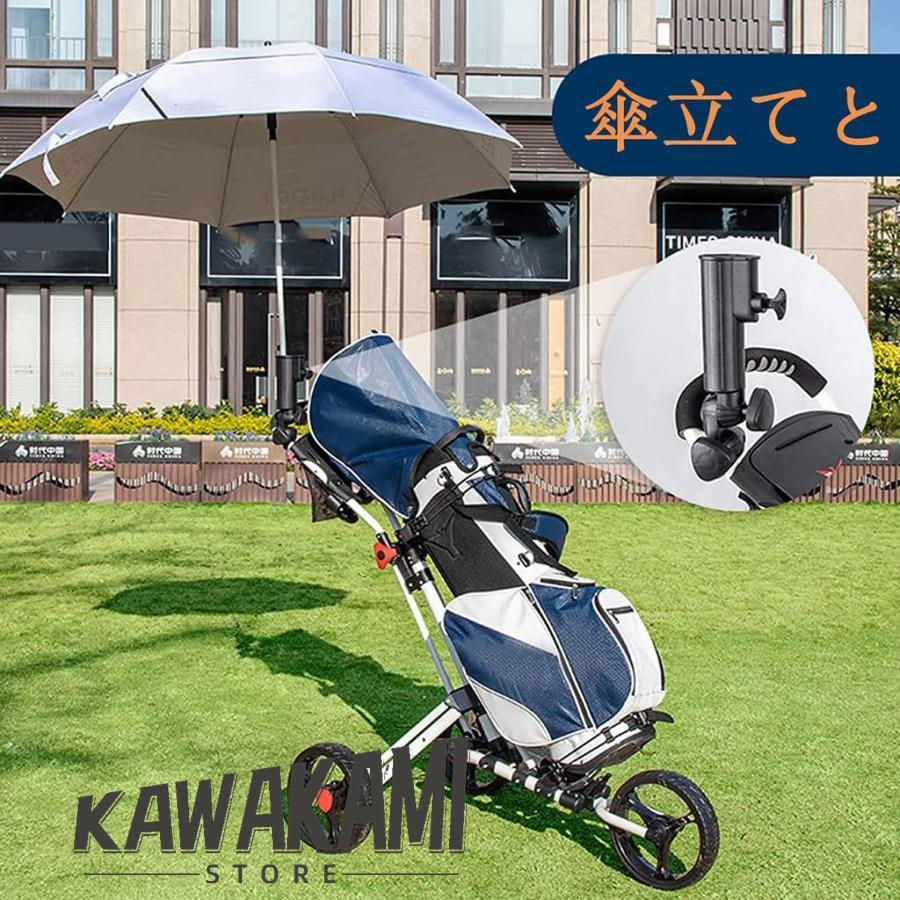 【2024年新】折りたたみ式 3 輪バッグ トロリー ブレーキ付/傘立て/水筒置き ゴルフ用カート プッシュプルゴルフカート アルミ合金製 開閉が簡単 練習収納 手引_10