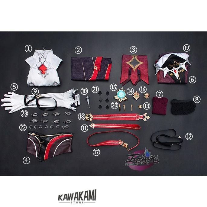 猫屋小舗 原神 コスプレ ロサリア 衣装セット ※ウィッグ 靴 武器 追加