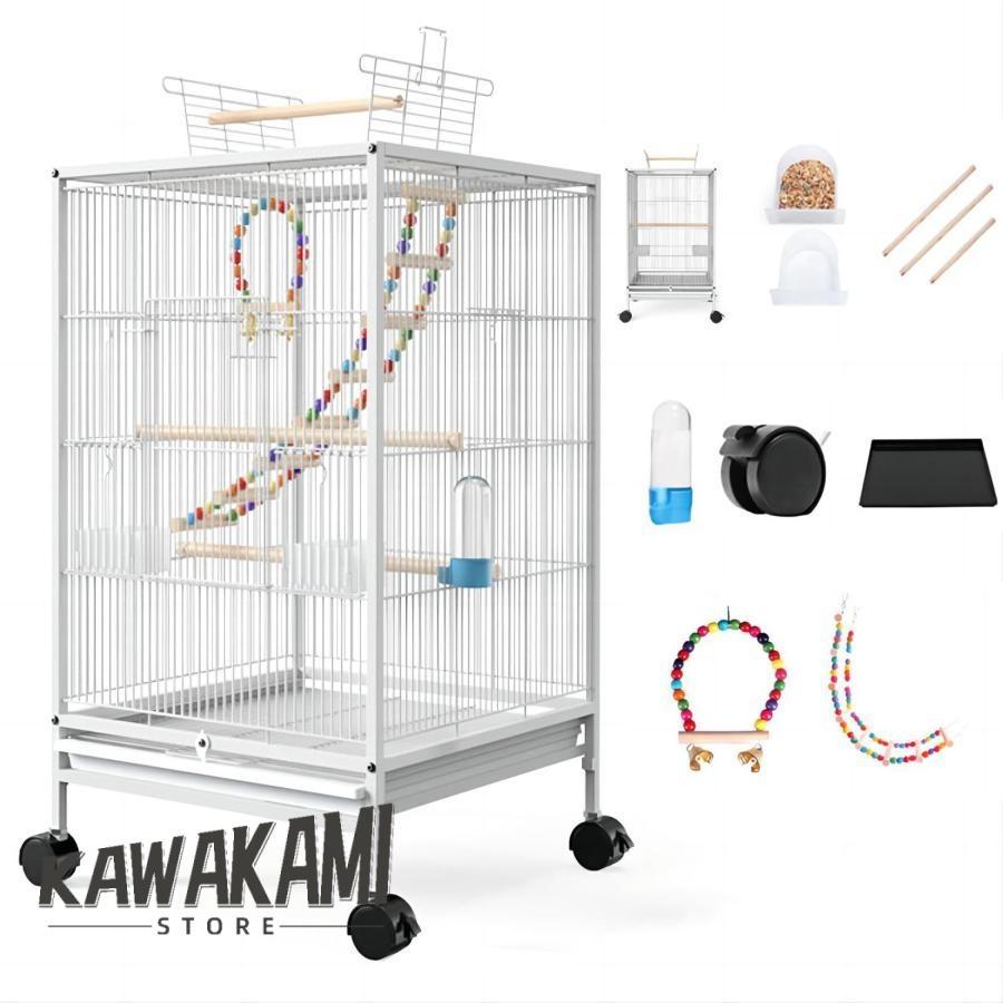 鳥 ケージ 大型 鳥籠 鳥かごカバー付き大き高強度 いインコ 豪華文鳥