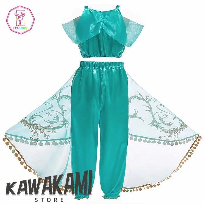 ベリーダンス 衣装 キッズ服 アラジン 舞台衣装 上下セット ダンス衣装