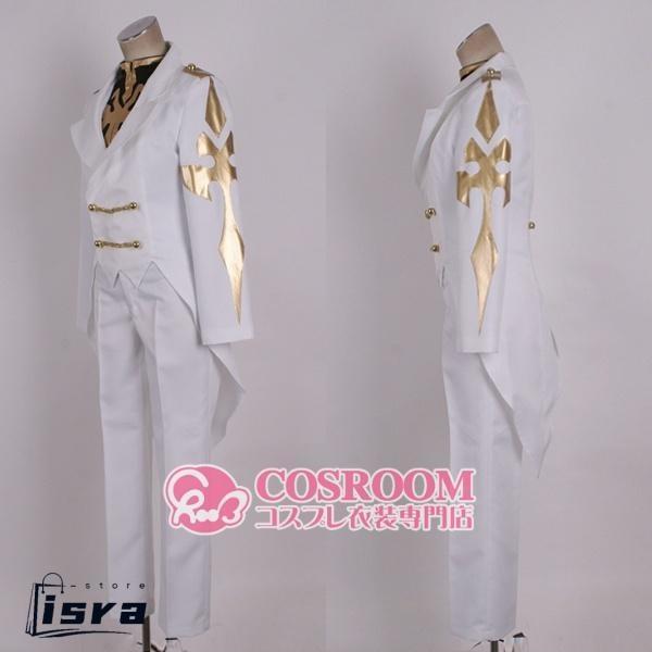 コードギアスR2 ジノの服 コスプレ衣装 cosplay仮装 ウィッグ追加可能 イベント クリスマス ハロウィン ステージ 文化祭 学園祭の画像