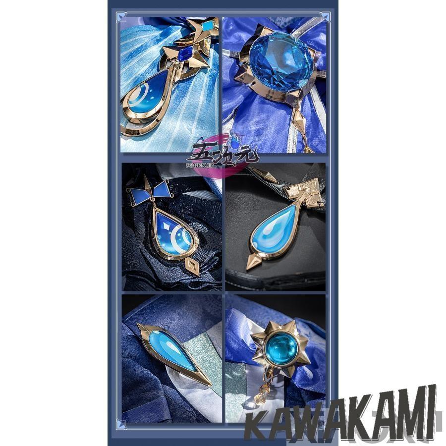 猫屋小舗 原神 コスプレ フリーナ・プネウマ 水神 衣装 ※ウィッグ 鞋 