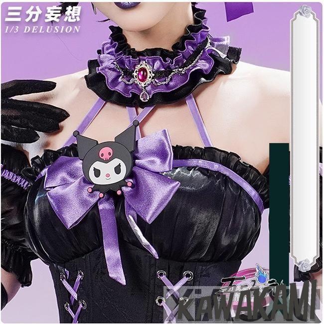 らぜ様 ウィッグオーダー専用ページ 血の女王 クロミ マネキンヘッド込 三分妄想 第五人格 コスプレ 血の女王×クロミ サンリオコラボ 衣装