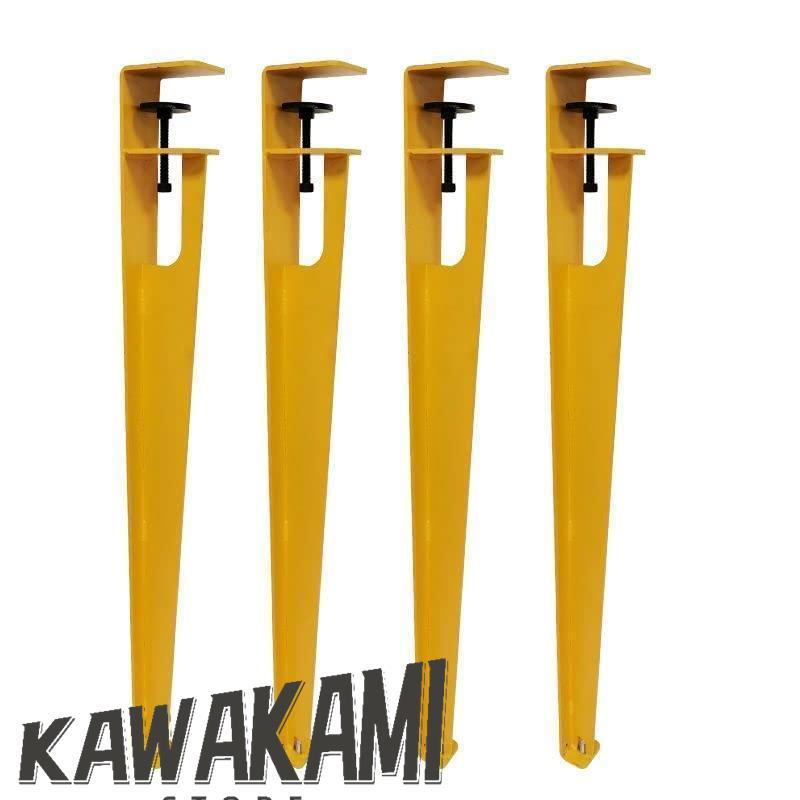 4本セット家具 テーブル脚 金属製の家具の脚，調節可能 ブラック DIY